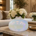 گلدان شیشه‌ای دکوراتیو رومیزی دوطرفه - Image 2