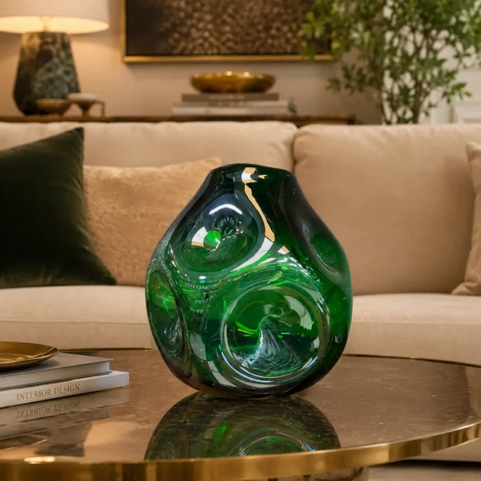 گلدان دفرمه شیشه ای انارک - Image 7