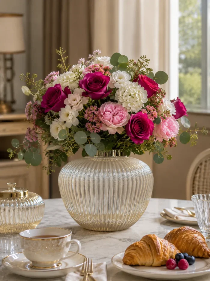 گلدان شیشه‌ای دکوراتیو رومیزی مدل ژاکلین سایز 16 و 20؛ تلفیقی از ظرافت، سادگی و طراحی لوکس اگر به دنبال یک گلدان شیشه‌ای خاص با طراحی متفاوت و ظاهری چشم‌نواز برای تکمیل دکوراسیون منزل یا محل کار خود هستید، گلدان شیشه‌ای دکوراتیو رومیزی مدل ژاکلین سایز 16 و 20 می‌تواند انتخابی ایده‌آل باشد. این گلدان با فرم گرد و ظریف، خطوط برجسته عمودی روی بدنه، رنگ کرم مرواریدی و لبه طلایی براق، ترکیبی زیبا از سبک مدرن و کلاسیک را ارائه می‌دهد. طراحی ساده اما شیک این مدل باعث شده تا بدون ایجاد شلوغی، جلوه‌ای لوکس به فضای شما اضافه کند. مدل ژاکلین در دو سایز 16 سانتی‌متر و 20 سانتی‌متر عرضه شده است که امکان استفاده به‌صورت تکی یا ترکیبی را فراهم می‌کند. قرار دادن این دو سایز در کنار هم، یک چیدمان هماهنگ و حرفه‌ای ایجاد کرده و باعث جذاب‌تر شدن دکوراسیون می‌شود. طراحی خاص با خطوط برجسته و فرم چشم‌نواز یکی از ویژگی‌های برجسته گلدان شیشه‌ای دکوراتیو رومیزی مدل ژاکلین سایز 16 و 20، طراحی بدنه آن است. خطوط عمودی ظریف که از قسمت بالایی تا پایین گلدان امتداد دارند، باعث ایجاد بافتی زیبا و منظم شده‌اند. این شیارها هنگام برخورد نور، انعکاس‌های ملایمی ایجاد می‌کنند و باعث می‌شوند سطح گلدان درخشش خاصی داشته باشد. فرم گرد و متناسب این گلدان حس لطافت و آرامش را به محیط منتقل می‌کند. این طراحی باعث شده مدل ژاکلین هم برای فضاهای مینیمال مناسب باشد و هم در دکوراسیون‌های لوکس و کلاسیک جلوه‌ای زیبا داشته باشد. رنگ کرم مرواریدی بدنه در کنار لبه طلایی دهانه، ترکیبی گرم و چشم‌نواز ایجاد کرده است که به‌راحتی با رنگ‌های مختلف دکوراسیون مانند سفید، کرم، طلایی، چوبی، طوسی و بژ هماهنگ می‌شود. عرضه در دو سایز کاربردی گلدان شیشه‌ای دکوراتیو رومیزی مدل ژاکلین در دو اندازه مختلف تولید شده است تا بتوانید متناسب با فضای موردنظر خود انتخاب کنید. سایز 16 ارتفاع: 16 سانتی‌متر قطر دهانه: 7 سانتی‌متر این سایز برای فضاهای کوچک‌تر مانند میز عسلی، میز کنار تخت، شلف، میز آرایش یا گوشه‌های دکوراتیو بسیار مناسب است. سایز 20 ارتفاع: 20 سانتی‌متر قطر دهانه: 9 سانتی‌متر سایز بزرگ‌تر انتخابی مناسب برای میز جلو مبلی، کنسول، میز ناهارخوری یا فضاهایی است که نیاز به یک المان دکوراتیو چشمگیرتر دارند. استفاده از هر دو سایز در کنار یکدیگر، باعث ایجاد تعادل در چیدمان شده و جلوه‌ای حرفه‌ای‌تر به محیط می‌بخشد. مناسب برای انواع گل و شاخه‌های تزئینی یکی از مزایای مهم این گلدان شیشه‌ای دکوراتیو رومیزی، قابلیت استفاده برای انواع گل‌آرایی است. شما می‌توانید مدل ژاکلین را با گل‌های مختلف ترکیب کنید و هر بار ظاهر متفاوتی به فضای خود بدهید. این گلدان برای موارد زیر مناسب است: گل‌های طبیعی گل‌های مصنوعی گل‌های خشک شاخه‌های تزئینی پامپاس اکالیپتوس برگ‌های دکوراتیو گل‌های فصلی فرم گرد گلدان باعث می‌شود دسته گل‌ها حالت پرتر و زیباتری داشته باشند و به‌عنوان یک نقطه تمرکز در دکوراسیون دیده شوند. هماهنگ با سبک‌های مختلف دکوراسیون طراحی متعادل و رنگ خنثی گلدان شیشه‌ای دکوراتیو رومیزی مدل ژاکلین سایز 16 و 20 باعث شده این محصول با سبک‌های مختلف دکوراسیون هماهنگ باشد. این گلدان انتخابی مناسب برای: دکوراسیون مدرن سبک مینیمال دکوراسیون نئوکلاسیک چیدمان کلاسیک سبک لوکس دکوراسیون‌های روشن و آرام است. ترکیب رنگ کرم مرواریدی و طلایی، حس گرما و ظرافت را به محیط اضافه می‌کند و می‌تواند در کنار مبلمان روشن، میزهای چوبی یا اکسسوری‌های طلایی جلوه‌ای بسیار زیبا ایجاد کند. مناسب برای قسمت‌های مختلف منزل و محل کار به دلیل ابعاد کاربردی و طراحی زیبا، این گلدان را می‌توان در بخش‌های مختلف استفاده کرد: میز پذیرایی میز جلو مبلی کنسول ورودی منزل شلف‌های دکوراتیو کتابخانه میز کار اتاق خواب میز آرایش سالن زیبایی دفتر کار فضاهای تجاری لوکس حتی بدون قرار دادن گل، فرم زیبا و رنگ خاص این محصول باعث می‌شود به‌عنوان یک وسیله دکوراتیو مستقل، جلوه‌ای جذاب داشته باشد. کیفیت ساخت و ظاهر لوکس گلدان شیشه‌ای دکوراتیو رومیزی مدل ژاکلین سایز 16 و 20 با استفاده از شیشه باکیفیت ساخته شده و سطح براق آن زیبایی محصول را دوچندان کرده است. اجرای دقیق خطوط برجسته روی بدنه و پرداخت ظریف لبه طلایی، نشان‌دهنده توجه به جزئیات در طراحی این مدل است. این گلدان علاوه بر زیبایی ظاهری، دوام مناسبی دارد و با نگهداری صحیح می‌تواند برای مدت طولانی زینت‌بخش فضای شما باشد. انتخابی خاص برای هدیه اگر به دنبال هدیه‌ای شیک، کاربردی و متفاوت هستید، این مدل گزینه‌ای ارزشمند محسوب می‌شود. گلدان شیشه‌ای دکوراتیو رومیزی مدل ژاکلین سایز 16 و 20 می‌تواند برای مناسبت‌هایی مانند: هدیه تولد سالگرد ازدواج خانه نو جهیزیه عروس روز مادر روز زن هدیه سازمانی انتخابی زیبا و ماندگار باشد. چرا گلدان شیشه‌ای دکوراتیو رومیزی مدل ژاکلین سایز 16 و 20 را انتخاب کنیم؟ ویژگی‌های این محصول: طراحی ظریف و لوکس فرم گرد و چشم‌نواز بدنه دارای خطوط برجسته زیبا رنگ کرم مرواریدی جذاب لبه طلایی براق عرضه در دو سایز کاربردی مناسب برای گل طبیعی، مصنوعی و خشک قابل استفاده به‌صورت تکی یا ست هماهنگ با انواع سبک‌های دکوراسیون مناسب منزل، محل کار و هدیه راهنمای نگهداری از گلدان شیشه‌ای ژاکلین برای حفظ زیبایی و کیفیت این گلدان بهتر است: از آب ولرم و شوینده ملایم برای شست‌وشو استفاده شود. از اسکاچ زبر و مواد شوینده قوی استفاده نشود. پس از شست‌وشو با دستمال نرم خشک شود. از ضربه مستقیم به بدنه شیشه‌ای جلوگیری شود. برای حفظ درخشندگی لبه طلایی، از تماس طولانی با مواد شیمیایی خودداری شود. خرید گلدان شیشه‌ای دکوراتیو رومیزی مدل ژاکلین سایز 16 و 20 اگر قصد خرید یک گلدان شیشه‌ای دکوراتیو رومیزی شیک و خاص را دارید، گلدان شیشه‌ای دکوراتیو رومیزی مدل ژاکلین سایز 16 و 20 می‌تواند انتخابی مناسب برای زیباسازی فضای شما باشد. طراحی منحنی، خطوط برجسته ظریف، رنگ کرم مرواریدی و جزئیات طلایی، این محصول را به یک اکسسوری لوکس و کاربردی تبدیل کرده است. این گلدان با قابلیت استفاده در سبک‌های مختلف دکوراسیون، امکان انتخاب بین دو سایز و هماهنگی با انواع گل‌آرایی، گزینه‌ای مناسب برای افرادی است که به جزئیات دکوراسیون اهمیت می‌دهند و به دنبال محصولی متفاوت برای ایجاد فضایی زیباتر هستند.