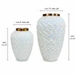 گلدان شیشه‌ای دکوراتیو رومیزی مدل تمیم سایز 23 و 40