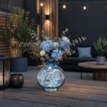 گلدان شیشه ای دکوری مایلی در دو سایز