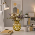 گلدان شیشه ای دکوری مایلی در دو سایز